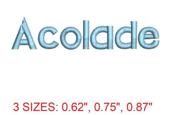 Acolade Font: A Premium Choice for Embroidery