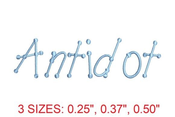Antidot Font: A Premium Embroidery Choice
