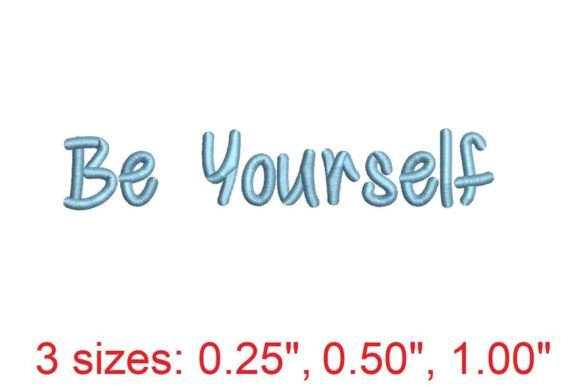 Be Yourself: A Versatile Font for Seasonal Embroidery