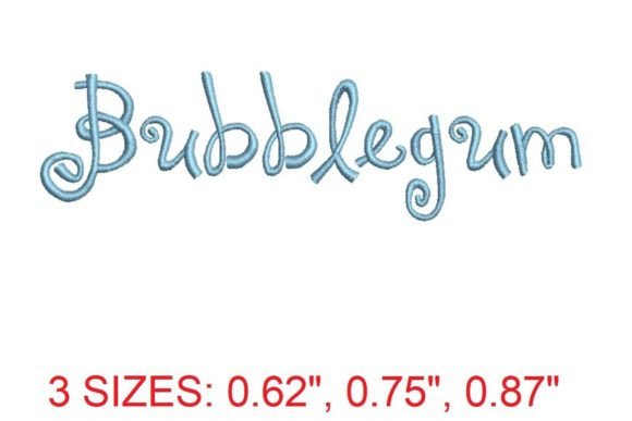 Bubblegum Embroidery Font: A Sweet Addition