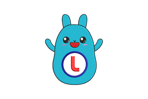 Charming Cute Rabbit Letter L for Craft Fairs