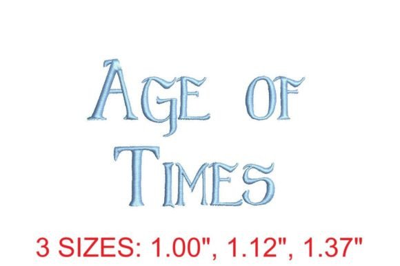 Explore the Elegance of Age of Times Embroidery Font