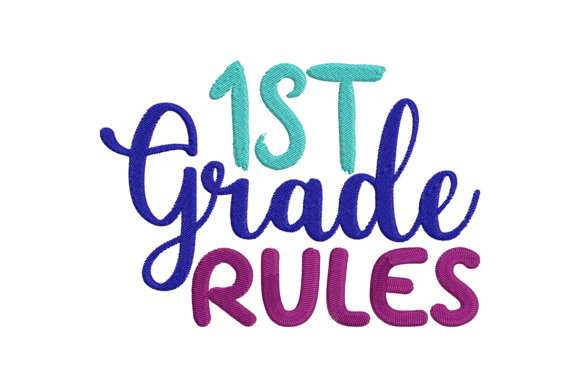 Exploring 1ST Rule Grade: A Charming Embroidery Design