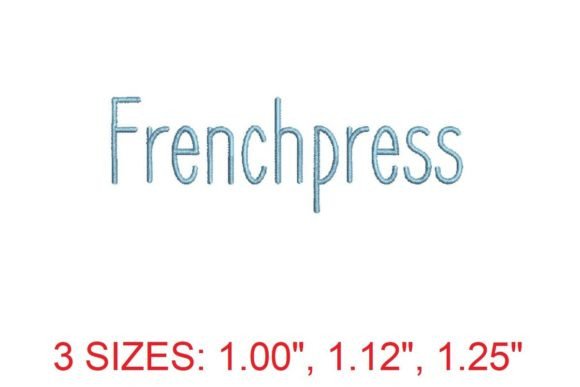 Frenchpress Embroidery Font: A Touch of Parisian Flair