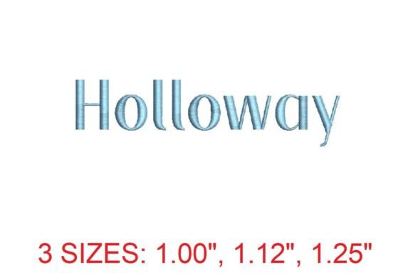 Holloway Font: Perfect for Seasonal Embroidery