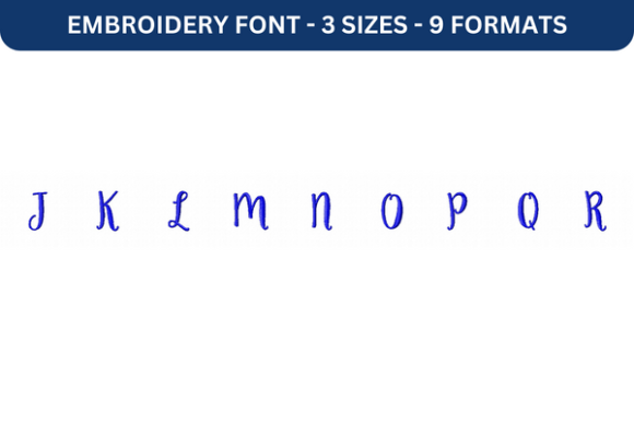 Ke Aloha Font Upper J to R: A Stylish Embroidery Choice