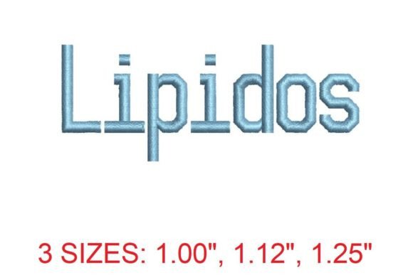 Lipidos Font: A Perfect Touch for Seasonal Embroidery