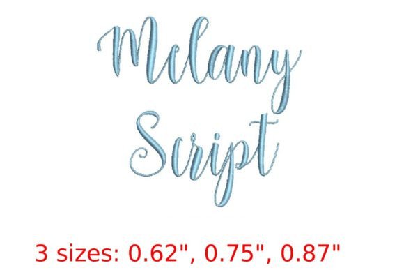 Melany Script Embroidery Font: A Stylish Choice