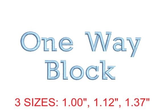 One Way Block Font: Bold and Eye-Catching