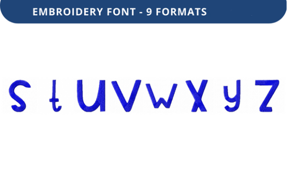 Play Pen Font: A Charming Embroidery Choice