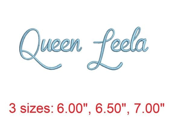 Queen Leela Embroidery Font: A Regal Touch