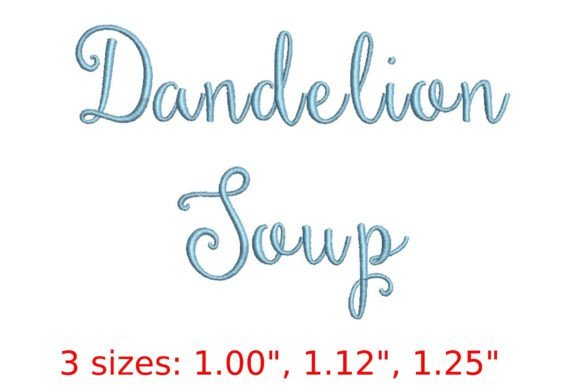 Review: Dandelion Soup Embroidery Font