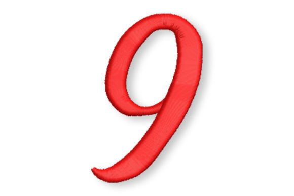 Script Number Nine: A Stylish Embroidery Font