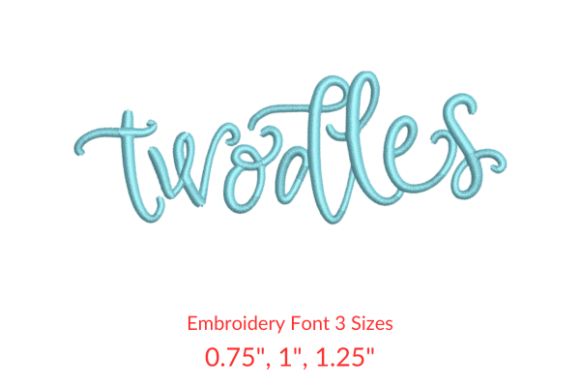 Twodles Font: A Charming Addition to Your Embroidery